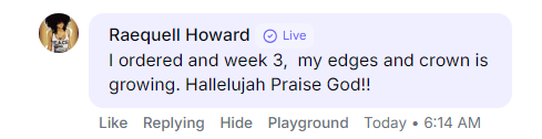 Customer review screenshot