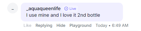 Customer review screenshot