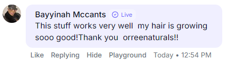 Customer review screenshot